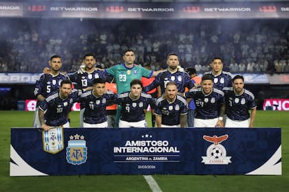 La formación de la selección argentina para el último amistoso, ante Zambia