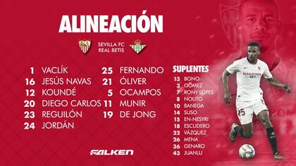 La formación de Sevilla