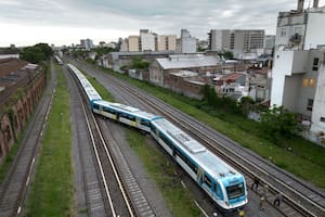 La formación del Sarmiento salió abruptamente ayer de su trayectoria cuando estaba por llegar a la estación Liniers
