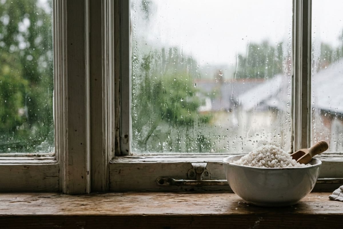 La fórmula con sal en la ventana para erradicar el “asesino invisible” del hogar (Foto ilustrativa generada con IA)