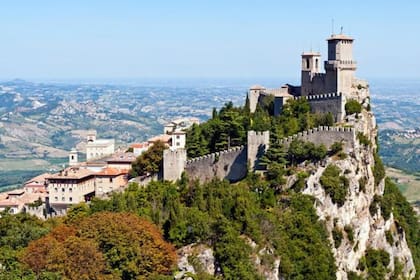 La fortaleza de Guaita, uno de los sitios icónicos de San Marino.