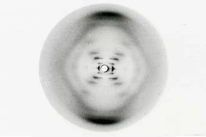 La Foto 51 permitió deducir la estructura de doble hélice del ADN.