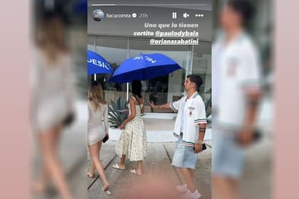 La foto con la que el Tucu Correa se burló de Paulo Dybala y su atención con Oriana Sabatini