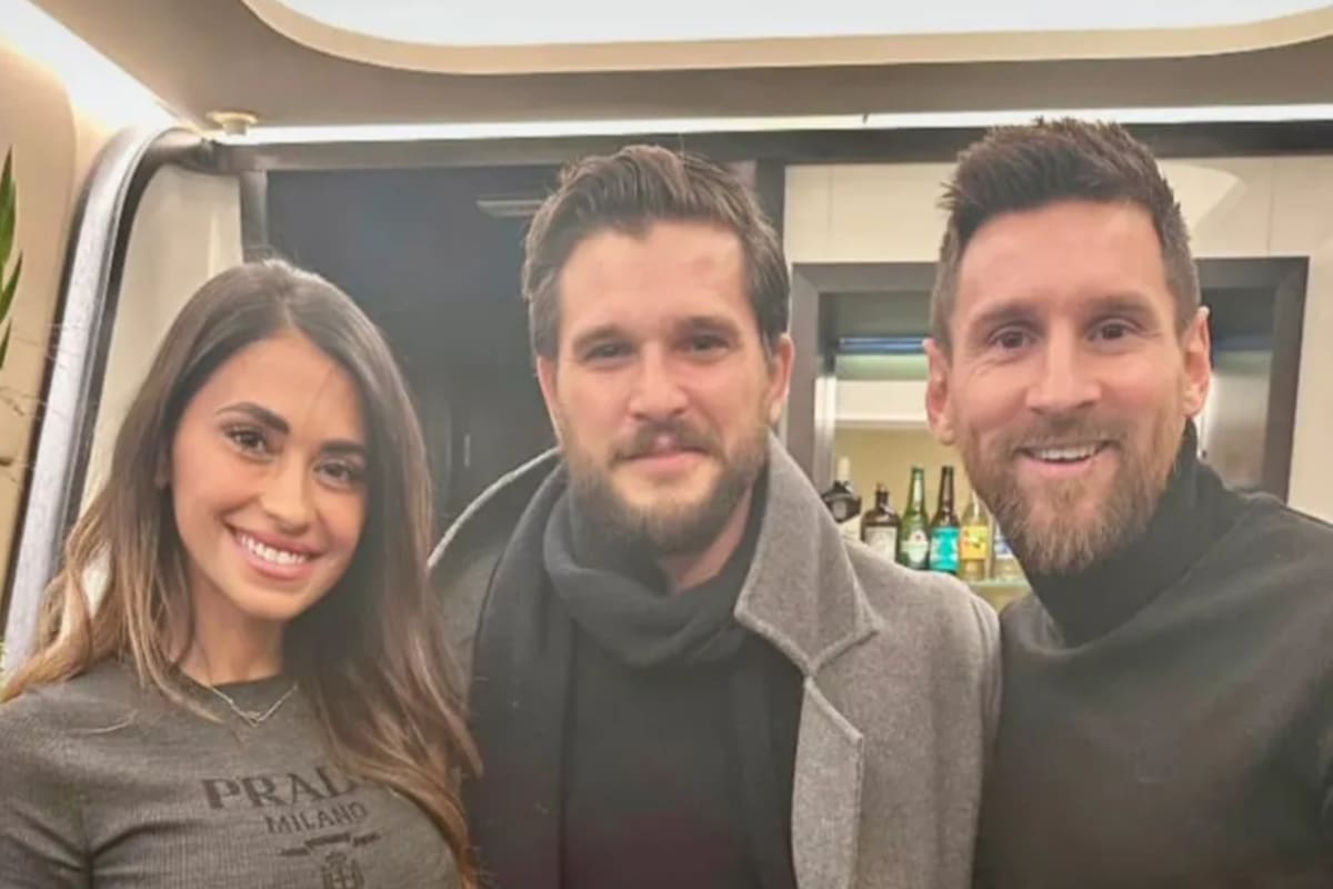 La foto de Antonela Roccuzzo, Jon Snow y Lionel Messi