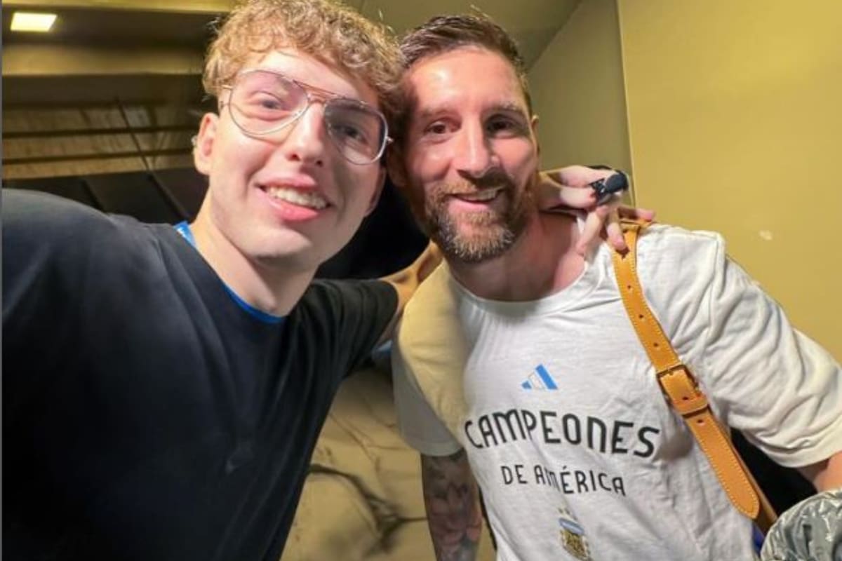 La foto de Davo Xeneize con Lionel Messi