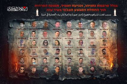 La foto "de despedida" publicada por Hamas