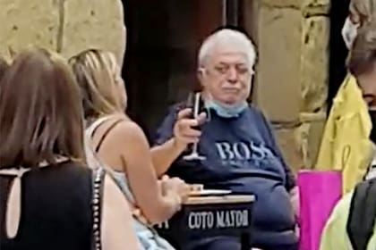 La foto de Ginés González García en Madrid, España, que se viralizó en las redes sociales