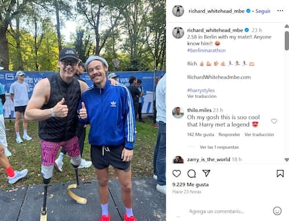 La foto de Harry Styles con Richard Whitehead, un atleta paralímpico que inspira a los demás competidores