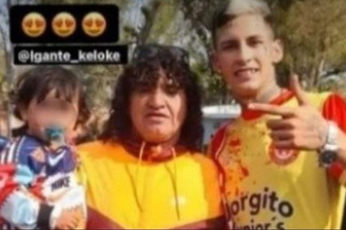 La foto de L-Gante con "El Viejo" Cantero, el fundador de Los Monos que circula en las redes
