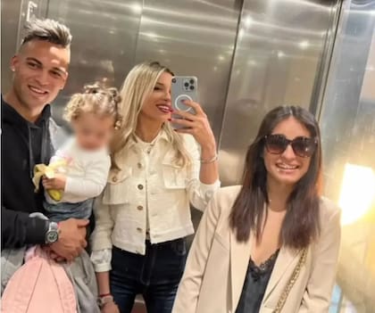 La foto de la familia de Lautaro Martínez con Milagros