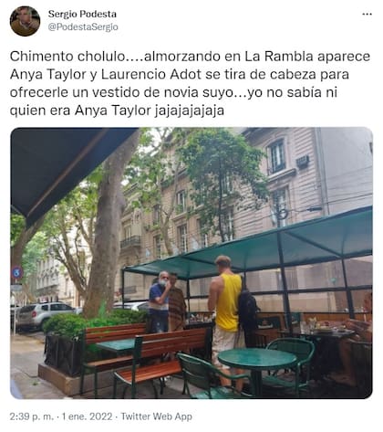 La foto de la foto, Anya Taylor-Joy posó para las cámaras en Buenos Aires