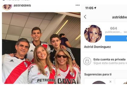 La foto de la hermana del presidente de la Conmebol antes de la final entre River y Boca