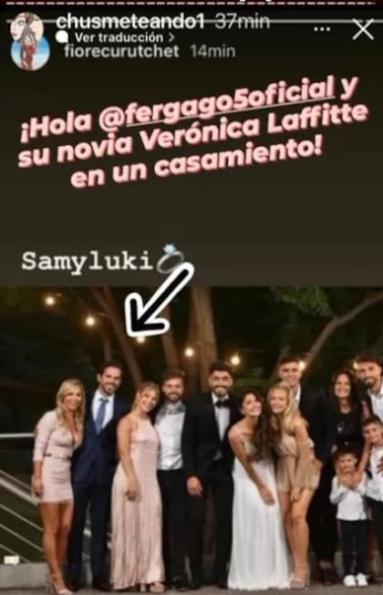 La foto de la pareja en el casamiento.