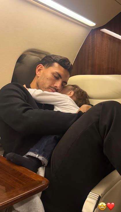 La foto de Leandro con su hijo Lautaro