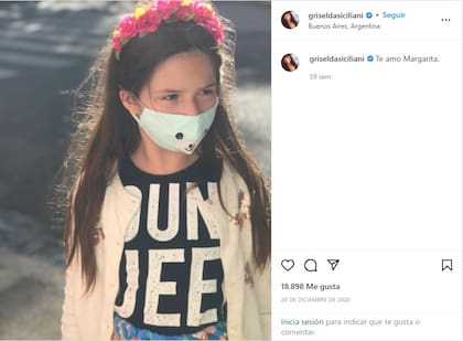 La foto de Margarita que compartió Griselda Siciliani desde México (Foto: Instagram)