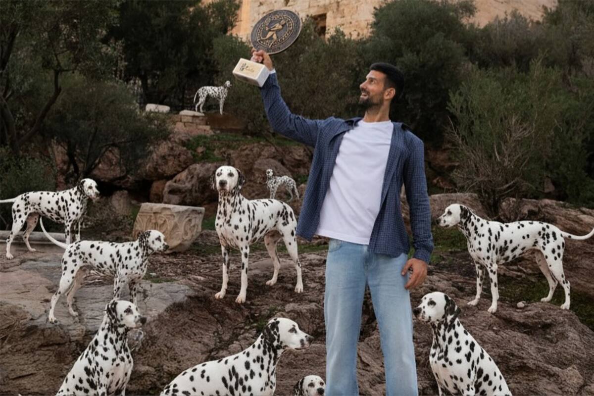 La foto de Nole Djokovic festejando su título 101