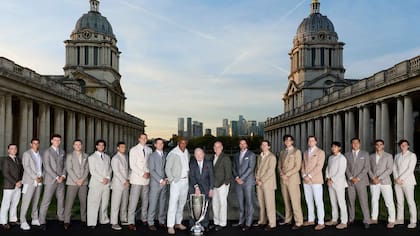 La foto de presentación de la Laver Cup, con todos los jugadores