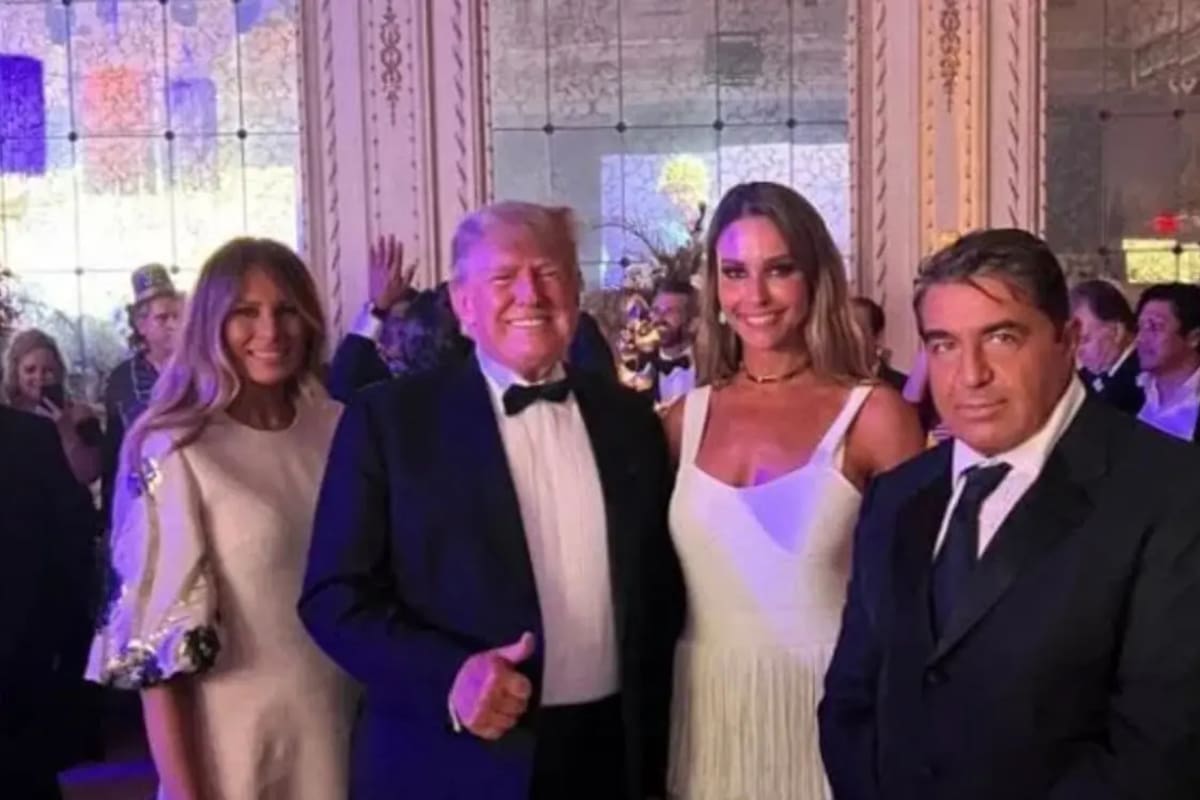 La foto de Ungaro y Zampolli con Trump y Melania en Mar-a-Lago en 2021