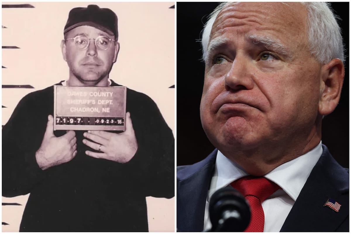 La foto del arresto de Walz en Nebraska sale a la luz en medio de la campaña de las elecciones del 5 de noviembre