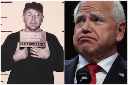 La foto del arresto de Walz en Nebraska sale a la luz en medio de la campaña de las elecciones del 5 de noviembre