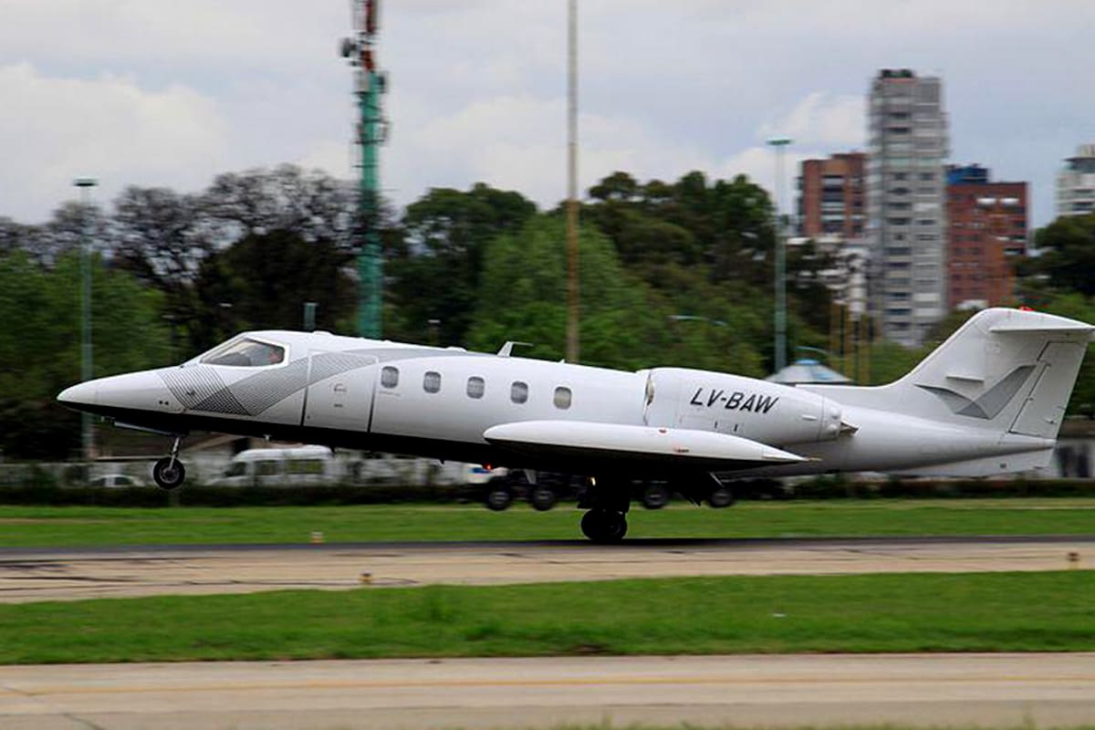 La foto del avión sanitario