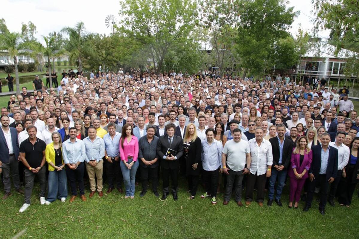 La foto del encuentro de Milei y referentes de su fuerza en todo el país