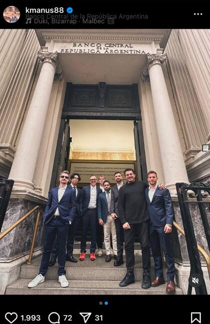 La foto en el Banco Central de algunos de los participantes en el Tech Forum