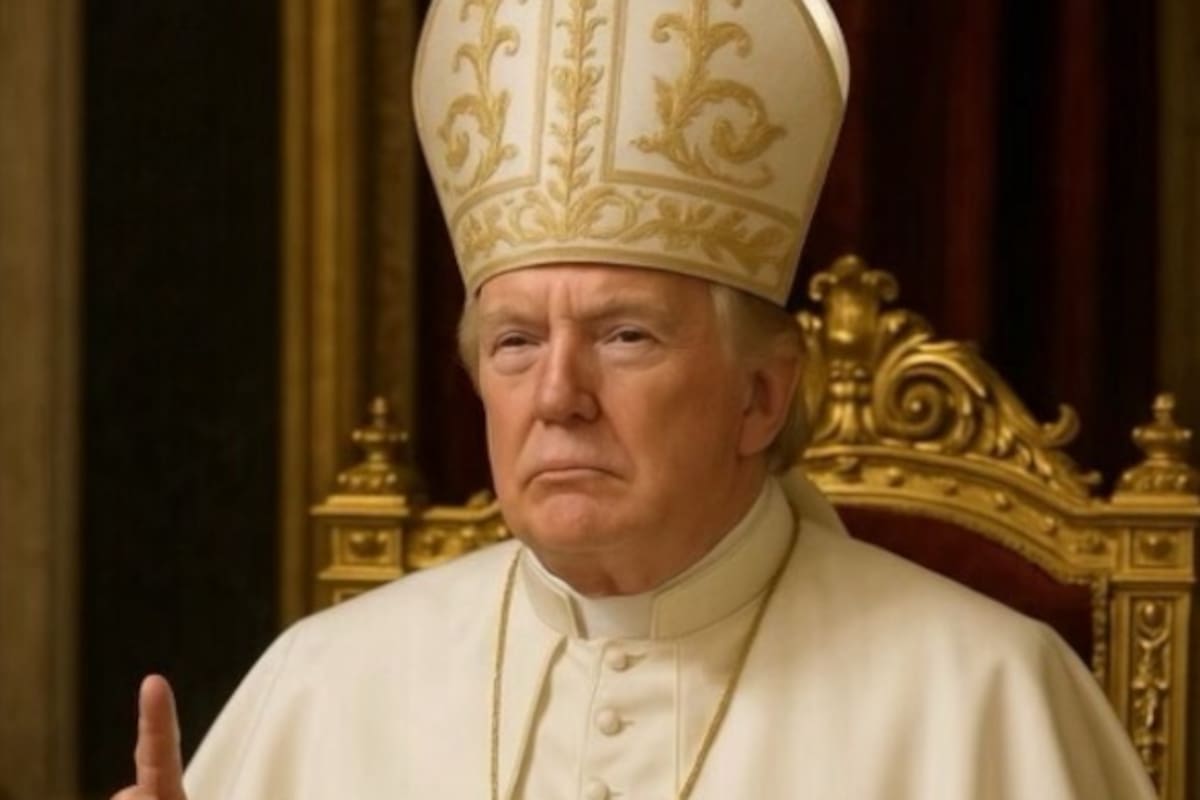 La foto hecha con IA que posteó Trump.