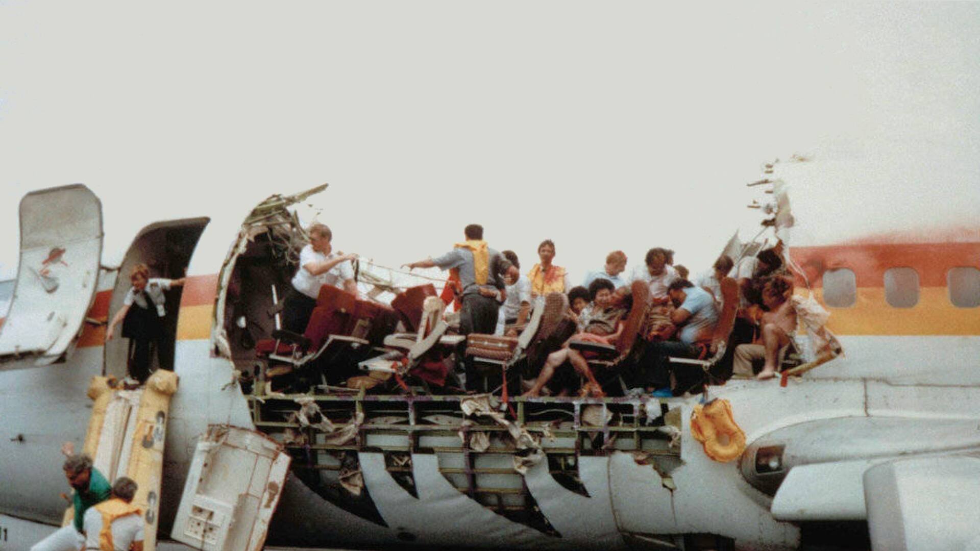 La foto más conocida del accidente, tomada por el pasajero Bob Nichols