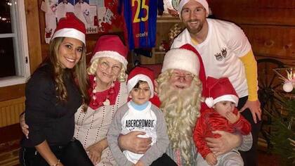 La foto navideña de los Messi