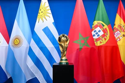 La foto oficial que difundió la FIFA para el mundial 2030