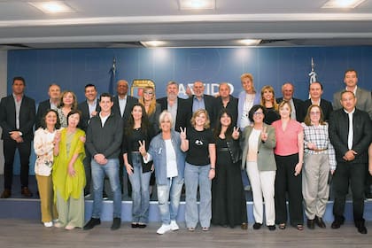 La foto promovida por la conducción kirchnerista no reunió a todos los senadores del bloque