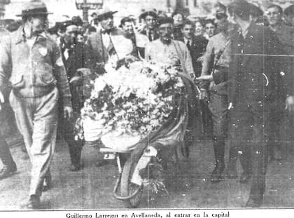 La foto publicada en La Nación en 1936.