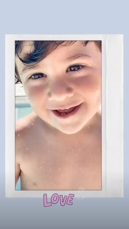 La foto que Antonela Roccuzzo le tomó a su hijo menor Ciro. Crédito: Instagram