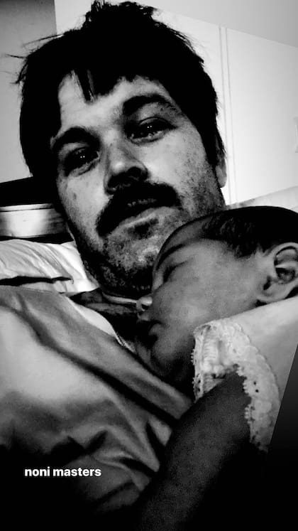 La foto que Benjamín Amadeo compartió con su hija Andes