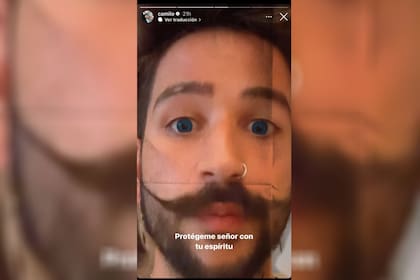 La foto que Camilo tuvo que borrar por un reclamo de su hermana
