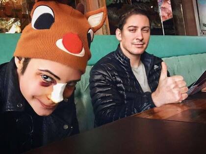 La foto que compartió Felipe Pettinato junto a su doctor en el año 2019