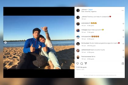 La foto que compartió Julieta meses antes de la muerte de Fernando