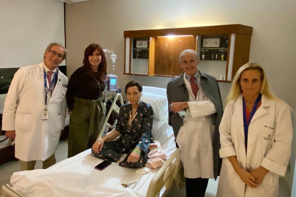 La foto que compartió Mayra Mendoza desde el hospital