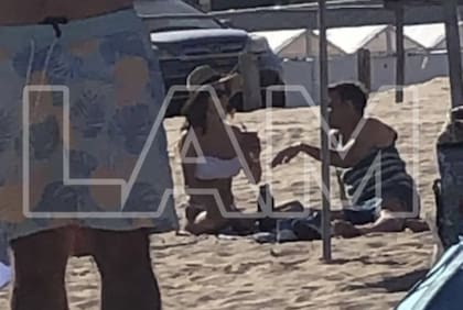 La foto que comprueba el encuentro entre Martín Bossi y Estefi Berardi (Foto: LAM)