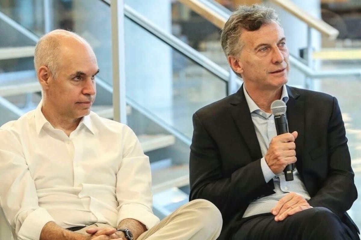 La foto que el expresidente Mauricio Macri compartió junto al jefe de Gobierno porteño, Horacio Rodríguez Larreta