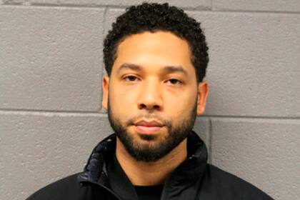 La foto que le tomó la policía de Chicago al arrestar a Jussie Smollett