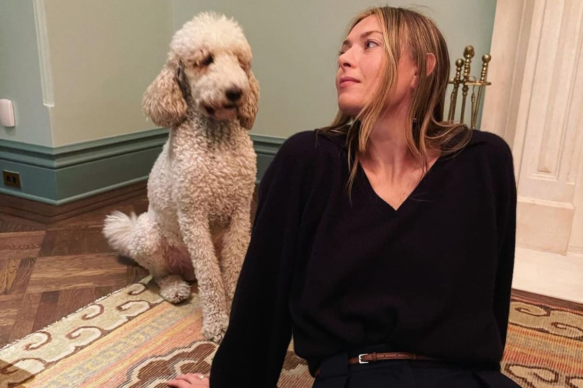 La foto que María Sharapova publicó con su mascota