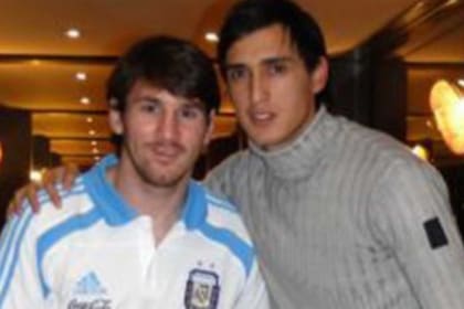 La foto que Matías Suárez se sacó con Messi