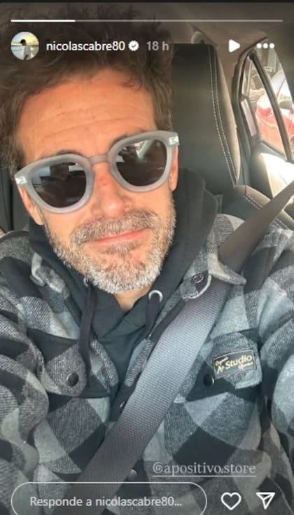 La foto que Nicolás Cabré subió al mismo tiempo que la China Suárez hizo su descargo contra Benjamín Vicuña