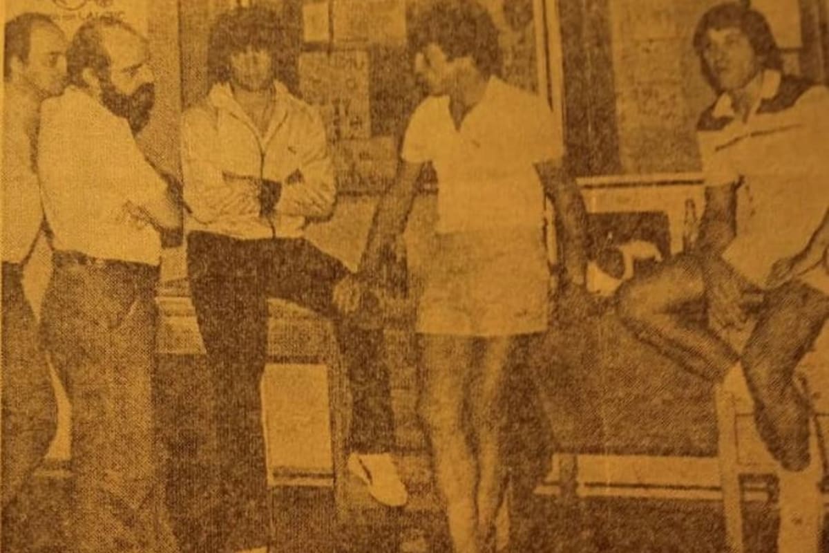 La foto que Pagani compartió en sus redes sociales con Passarella, Fillol y Tarantini