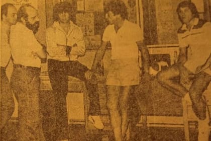 La foto que Pagani compartió en sus redes sociales con Passarella, Fillol y Tarantini