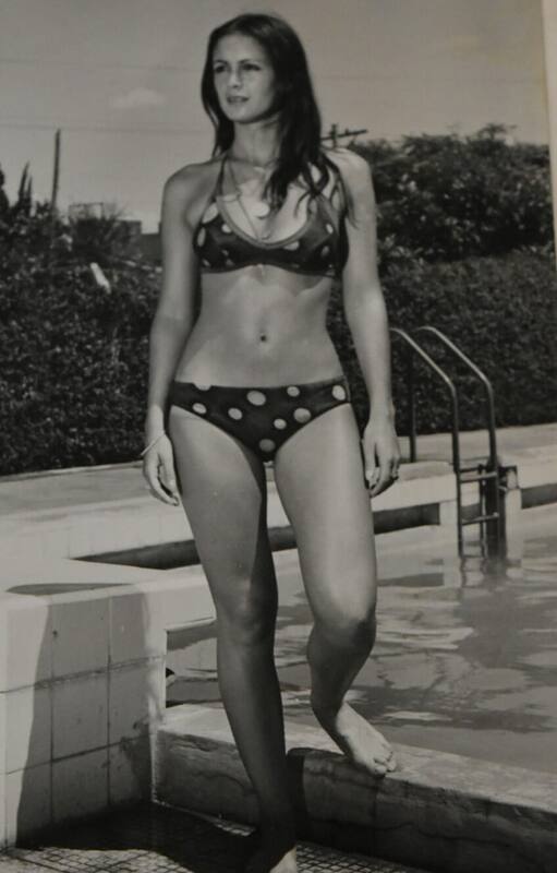 La foto que se hizo para anotarse en el primer concurso en el que participó: Miss Sierras de Córdoba, en marzo de 1978.