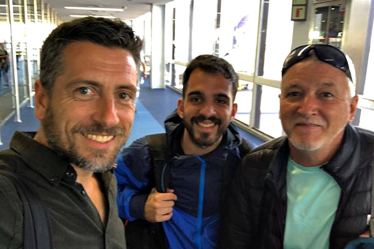La foto que subió desde el aeropuerto de Ezeiza el equipo periodístico de Telefe