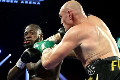 La foto viral de la pelea: el bombazo de derecha de Tyson Fury